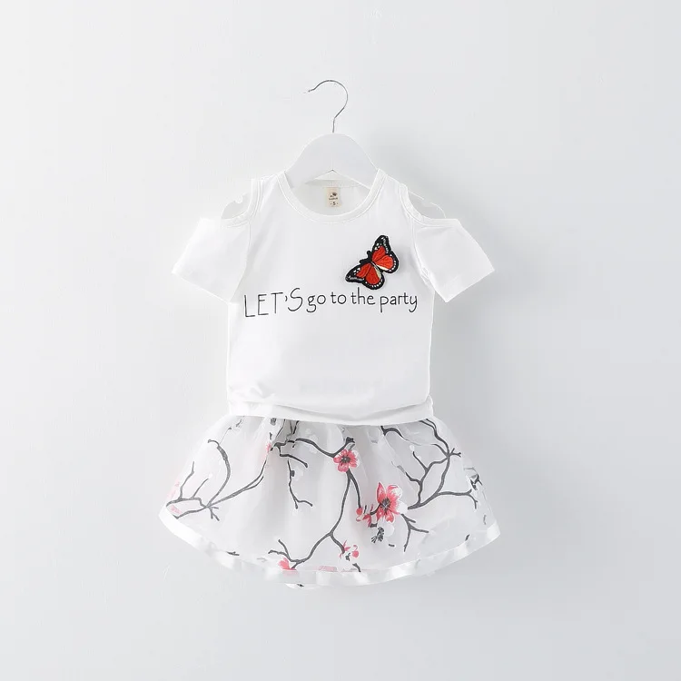 Retail 2017 New Summer Kids Girls Clothing Set Elsa t shirt + Dress Cotton Baby Girls Suits Set fashion Children Girl Clothes
Retail 2017 New Summer Kids Girls Clothing Set Elsa t shirt + Dress Cotton Baby Girls Suits Set fashion Children Girl Clothes