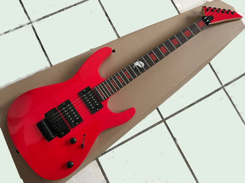 New Arrival! Factory custom Electric Guitar with Red Body, Floydrose and Tai Chi inlay ,Black hardwares ,offer customized
New Arrival! Factory custom Electric Guitar with Red Body, Floydrose and Tai Chi inlay ,Black hardwares ,offer customized