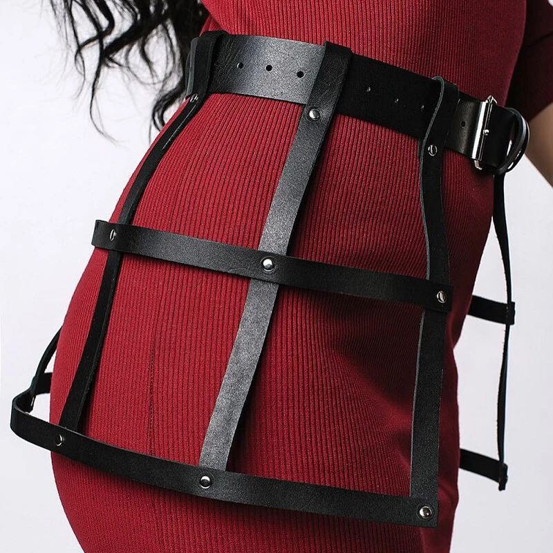 Punk Handcrafted Halter Choker Collar Harness Body Bondage PU Leather Waist Belt For Women Harness Belts Sexy Garters
Punk Handcrafted Halter Choker Collar Harness Body Bondage PU Leather Waist Belt For Women Harness Belts Sexy Garters