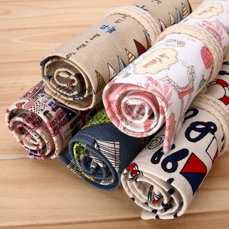 36/48/72 Holes Canvas Pencil Case Roll Up Sketch Painting Pen Stationery Escolar Estuche Stationery Cute Estojo Portable Gifts
36/48/72 Holes Canvas Pencil Case Roll Up Sketch Painting Pen Stationery Escolar Estuche Stationery Cute Estojo Portable Gifts