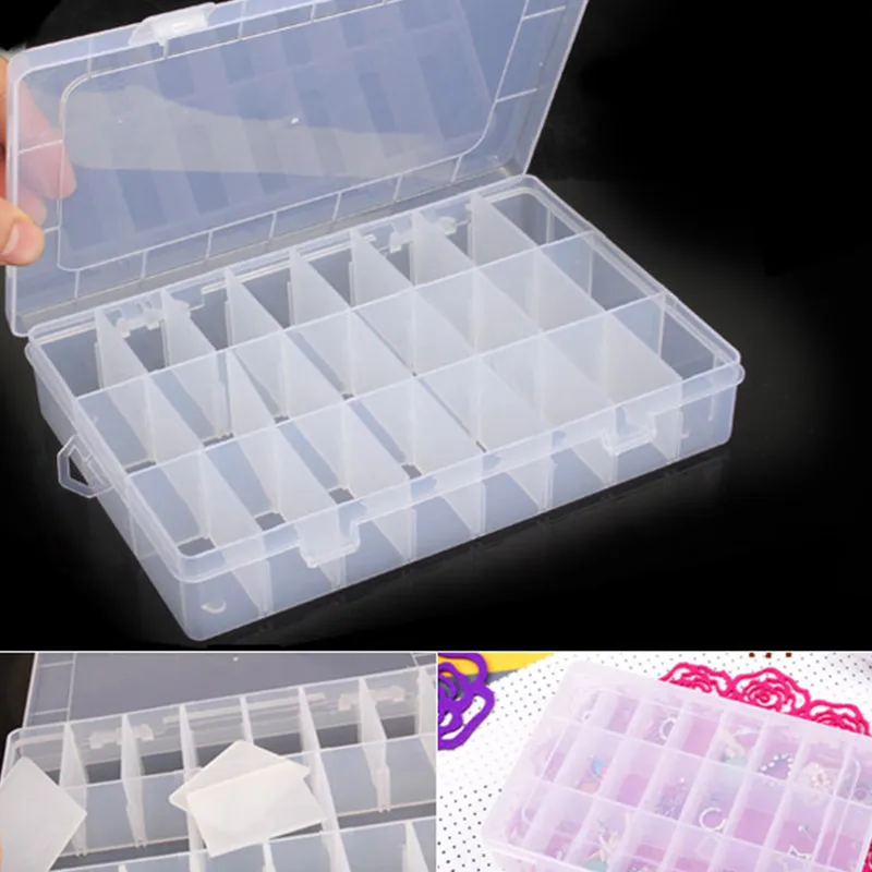 24 Grid Jewelry Storage Box False Nail Tips Crystal Dried Flowers Container Transparent Plastic Case Hot Sale
24 Grid Jewelry Storage Box False Nail Tips Crystal Dried Flowers Container Transparent Plastic Case Hot Sale