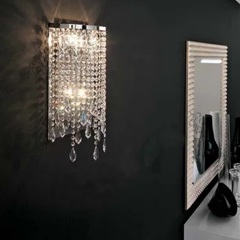 Simple modern creative led living room warm bedroom bedside aisle crystal wall lamp
Simple modern creative led living room warm bedroom bedside aisle crystal wall lamp