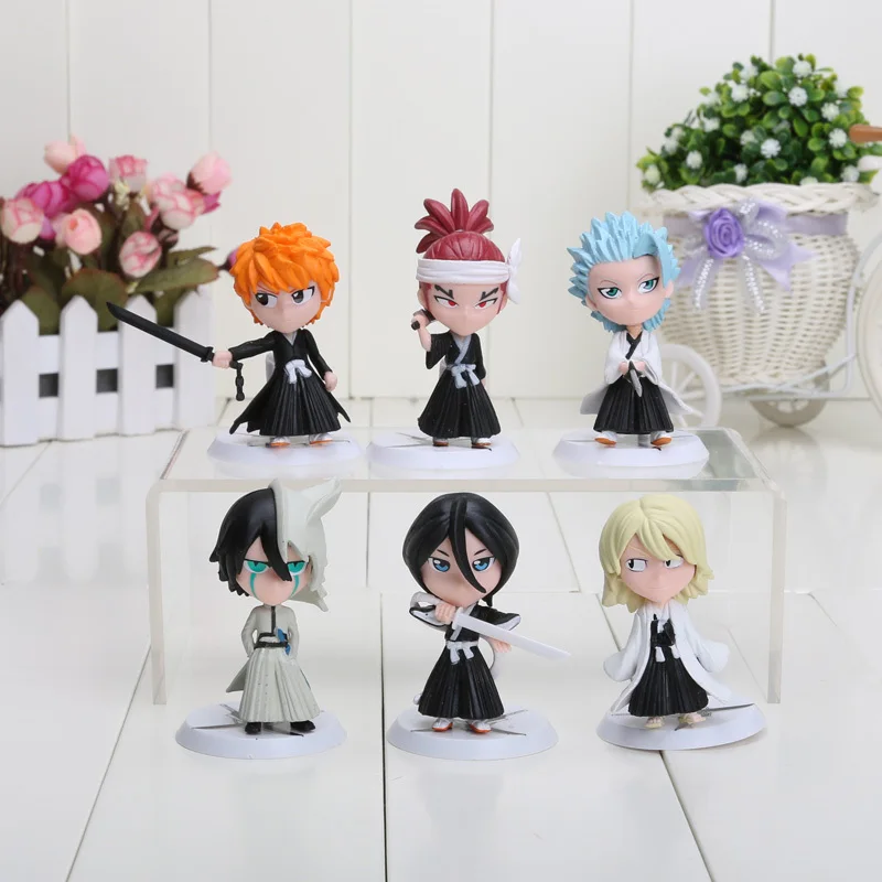 6pcs-set-7cm-Anime-Bleach-Ichigo-Ulquiorra-cifer-Renji-Gin-Toushirou-PVC-Action-Figures-Toys