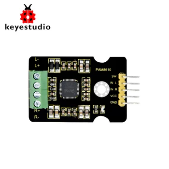 KEYESTUDIO PAM8610 2x10W 2 Channel Audio Stereo Power Amplifier Board Module for Arduino
KEYESTUDIO PAM8610 2x10W 2 Channel Audio Stereo Power Amplifier Board Module for Arduino