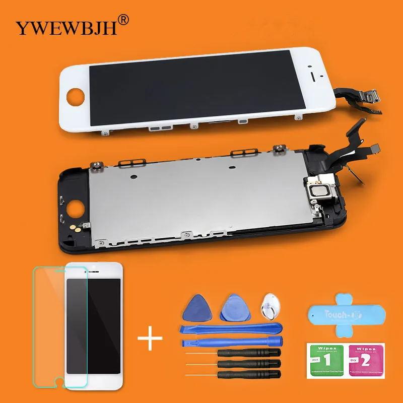LCD Screen for iPhone 5S 6G Replacemement Touch Digitizer Full Assembly Display Front Camera Full Set black white
LCD Screen for iPhone 5S 6G Replacemement Touch Digitizer Full Assembly Display Front Camera Full Set black white