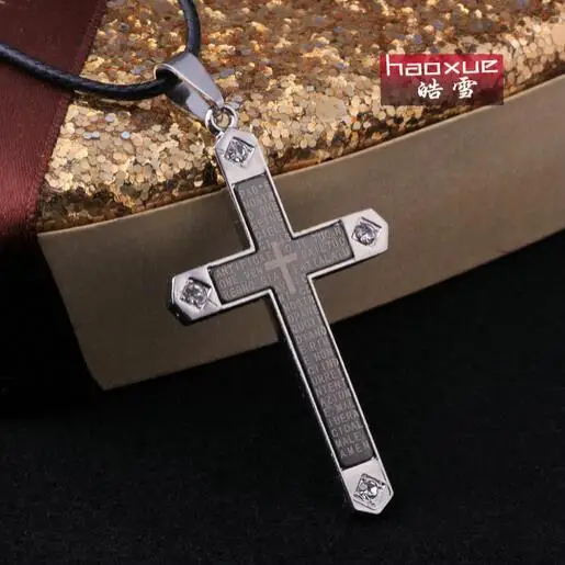 1pc Wholesales &retail Accessories cross Pendant Bible Necklace Women Silver Black Unisex's Men Stainless steel
1pc Wholesales &retail Accessories cross Pendant Bible Necklace Women Silver Black Unisex's Men Stainless steel