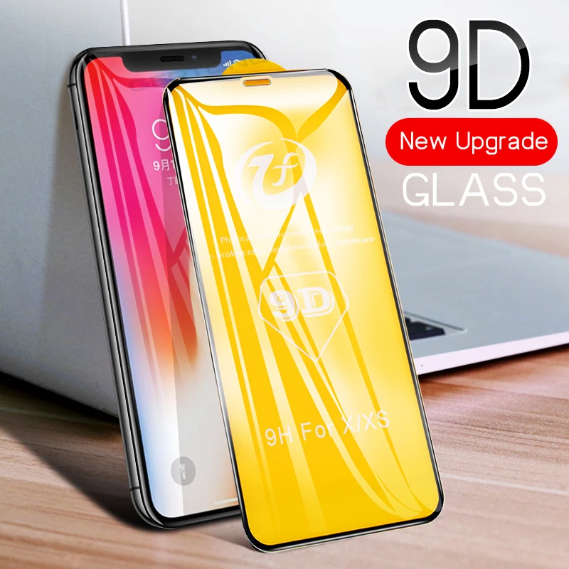 9D 9H Full Cover Tempered Glass For iPhone XS Max XR X Ten 10 Curved Screen Protector Anti-scratch Protective Film Glass
9D 9H Full Cover Tempered Glass For iPhone XS Max XR X Ten 10 Curved Screen Protector Anti-scratch Protective Film Glass