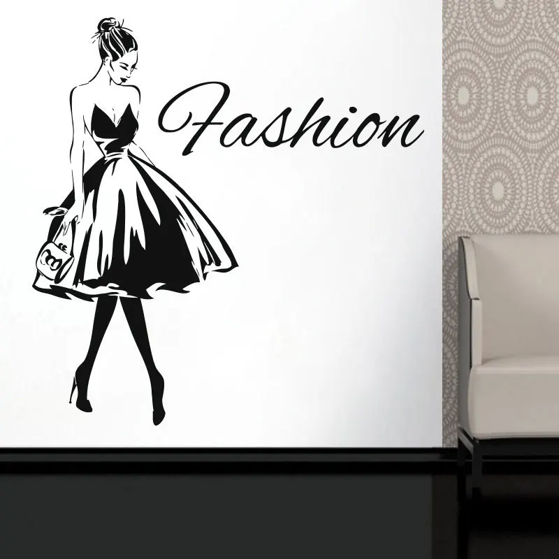 Fahsion Sexy Girl Design Wall Decal Elegance Girl With High Heel Vinyl Sticker Clothing Boutique Window Store Murals DIY FS24
Fahsion Sexy Girl Design Wall Decal Elegance Girl With High Heel Vinyl Sticker Clothing Boutique Window Store Murals DIY FS24