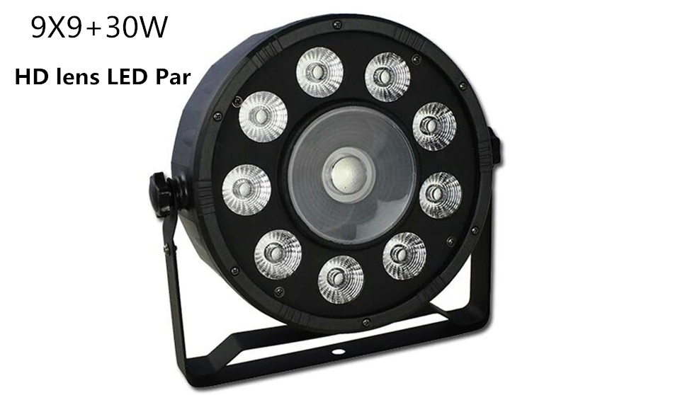 LED Stage Light 9X10W+30w LED Flat PAR Lighting Fixture RGB 3 Color Silent Cooling Fan Dual Yoke Bracket DMX DJ
LED Stage Light 9X10W+30w LED Flat PAR Lighting Fixture RGB 3 Color Silent Cooling Fan Dual Yoke Bracket DMX DJ