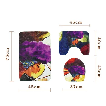 High 3 Pcs/Set Skidproof Africa Woman Printed Bathroom Rugs with Toilet Lid Cover Bath Mat UEJ
High 3 Pcs/Set Skidproof Africa Woman Printed Bathroom Rugs with Toilet Lid Cover Bath Mat UEJ