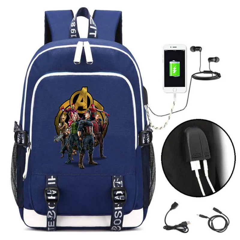 Avengers Ironman w/USB Fashion Port and Lock /Headphone Backpack Bag Casual Travel School Bag Teenager Laptop Bag
Avengers Ironman w/USB Fashion Port and Lock /Headphone Backpack Bag Casual Travel School Bag Teenager Laptop Bag
