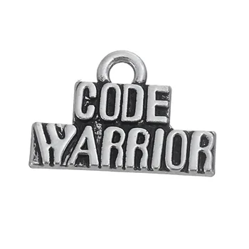 RAINXTAR Antique Silver Color Code Warrior Alloy Letter Charms 11*27mm 50pcs AAC1517
RAINXTAR Antique Silver Color Code Warrior Alloy Letter Charms 11*27mm 50pcs AAC1517