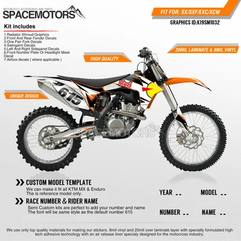 MotoSpace Customized Team Graphics Backgrounds Decals 3M Custom Stickers For KTM SX SXF XCF 2011-2015 EXC EXCF XCW 2012-2016 032
MotoSpace Customized Team Graphics Backgrounds Decals 3M Custom Stickers For KTM SX SXF XCF 2011-2015 EXC EXCF XCW 2012-2016 032