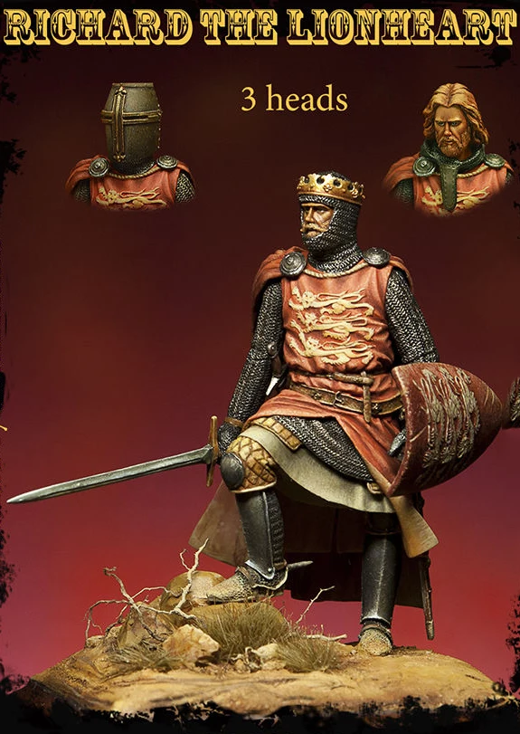 Unpainted Kit 1/24 75mm Black Richard the Lionheart in ancient 75mm Resin Figure miniature garage kit
Unpainted Kit 1/24 75mm Black Richard the Lionheart in ancient 75mm Resin Figure miniature garage kit