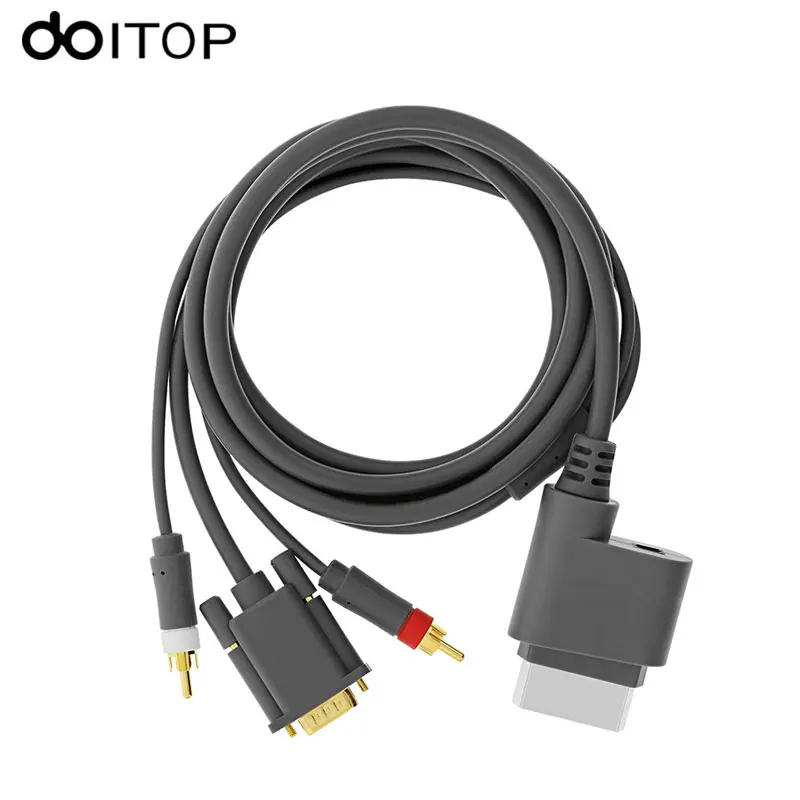 DOITOP HD Video Audio AV PC Monitor VGA Cable VGA+2 RCA Audio Cable Connecter 2 In 1 For Microsoft For Xbox 360 Game Console A3
DOITOP HD Video Audio AV PC Monitor VGA Cable VGA+2 RCA Audio Cable Connecter 2 In 1 For Microsoft For Xbox 360 Game Console A3