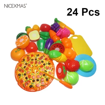 24pcs Kids Kitchen Fun Cutting Fruits Vegetables Pretend Play Food Set Educational Toys for Children
24pcs Kids Kitchen Fun Cutting Fruits Vegetables Pretend Play Food Set Educational Toys for Children