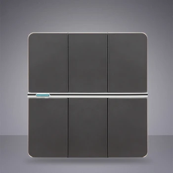 2pcs Personality Wall Switch MK Gray Reset Three Open Single Double Control Momentary Push Button Lamp Switch
2pcs Personality Wall Switch MK Gray Reset Three Open Single Double Control Momentary Push Button Lamp Switch