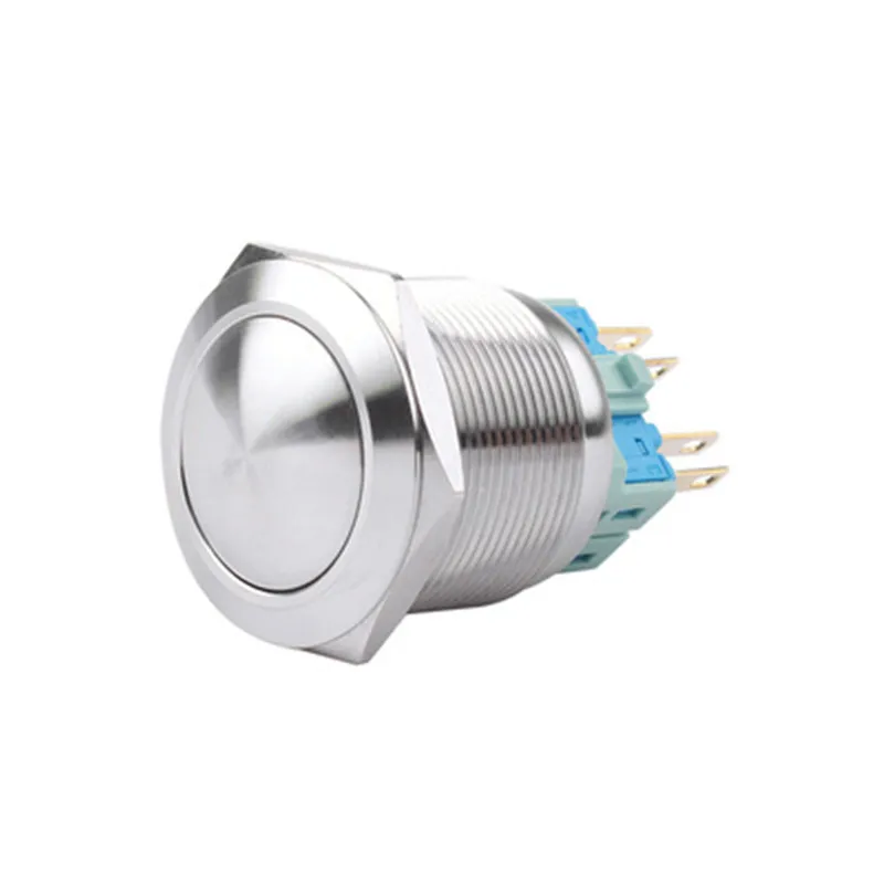 25mm 1NO 1NC Stainless Steel metal push button switch spherical round momentary latching 4 pin car switches Ball head
25mm 1NO 1NC Stainless Steel metal push button switch spherical round momentary latching 4 pin car switches Ball head