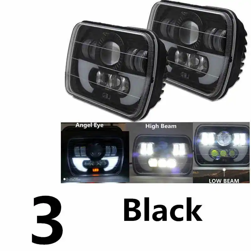 For Jeep Cherokee XJ 1984 to 2001 lamps 5x7  INCH led truck front headlight 6x7Inch square LED headlamp daymaker for jeep XJ.FjpFgFF_