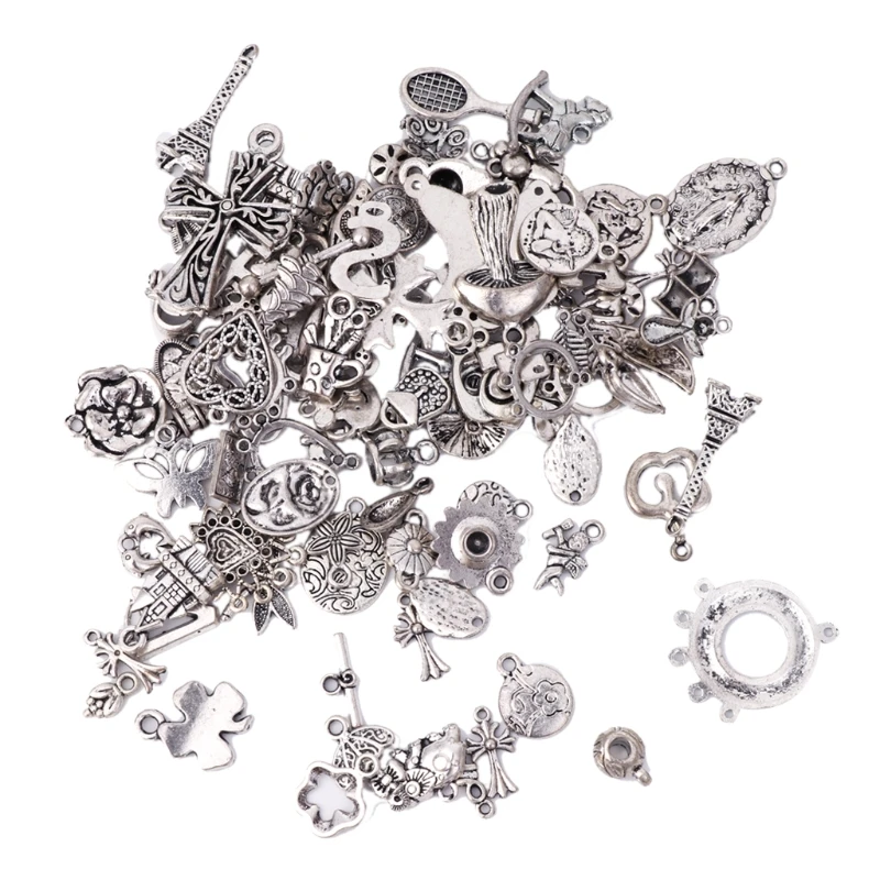 100Pcs Silver Color Charm Pendants Mixed DIY Jewelry Making Crafting Accessories Drop Ship W2952001
100Pcs Silver Color Charm Pendants Mixed DIY Jewelry Making Crafting Accessories Drop Ship W2952001