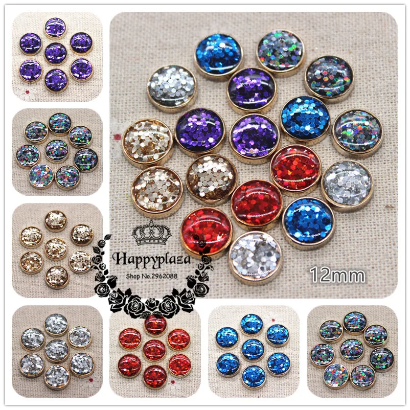 50PCS 12mm Golden Circle Glitter Enamel Round Flatback Button Home Garden Crafts Cabochon DIY Scrapbook Accessories
50PCS 12mm Golden Circle Glitter Enamel Round Flatback Button Home Garden Crafts Cabochon DIY Scrapbook Accessories