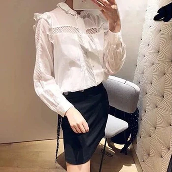 V Neck Ruffled Women Blouse 2019 Long Sleeve Shirts Female Casual Tops With Buttons Wild Stylish Clothes
V Neck Ruffled Women Blouse 2019 Long Sleeve Shirts Female Casual Tops With Buttons Wild Stylish Clothes