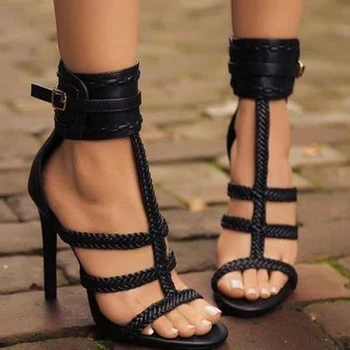 Summer 11cm Fashion Thin High Heels Sandals Open Toe Fish Mouth Shoes Hollow Sandals Nightclub Black Shoes Woman 2019 Party Shoe
Summer 11cm Fashion Thin High Heels Sandals Open Toe Fish Mouth Shoes Hollow Sandals Nightclub Black Shoes Woman 2019 Party Shoe