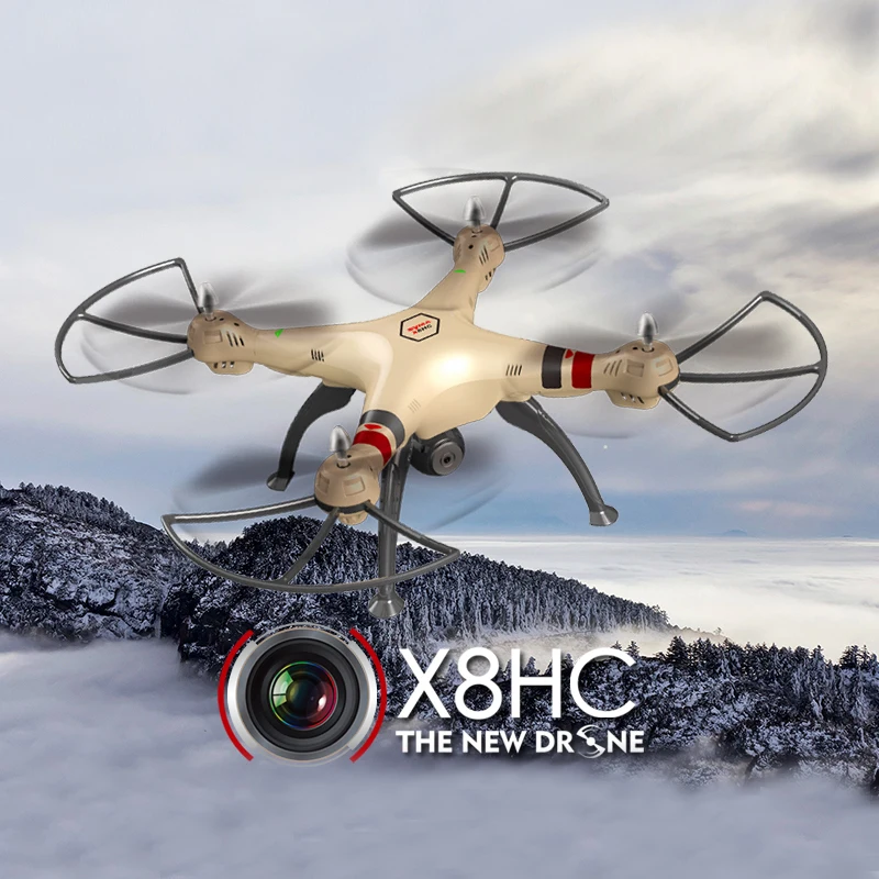 

SYMA X8HC 4CH 6-Axis RC Quadcopter Drone with HD Camera 2.4G RTF with Headless Mode One Key Return X8C Upgrade