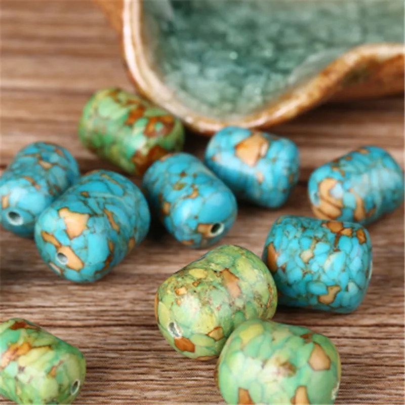 ACLOVEX 5pcs/lot Oval Natural Blue Green Turquoises Stone Beads 8*11/10*13mm Loose Spacer Beads For Diy Jewelry Making Findings
ACLOVEX 5pcs/lot Oval Natural Blue Green Turquoises Stone Beads 8*11/10*13mm Loose Spacer Beads For Diy Jewelry Making Findings