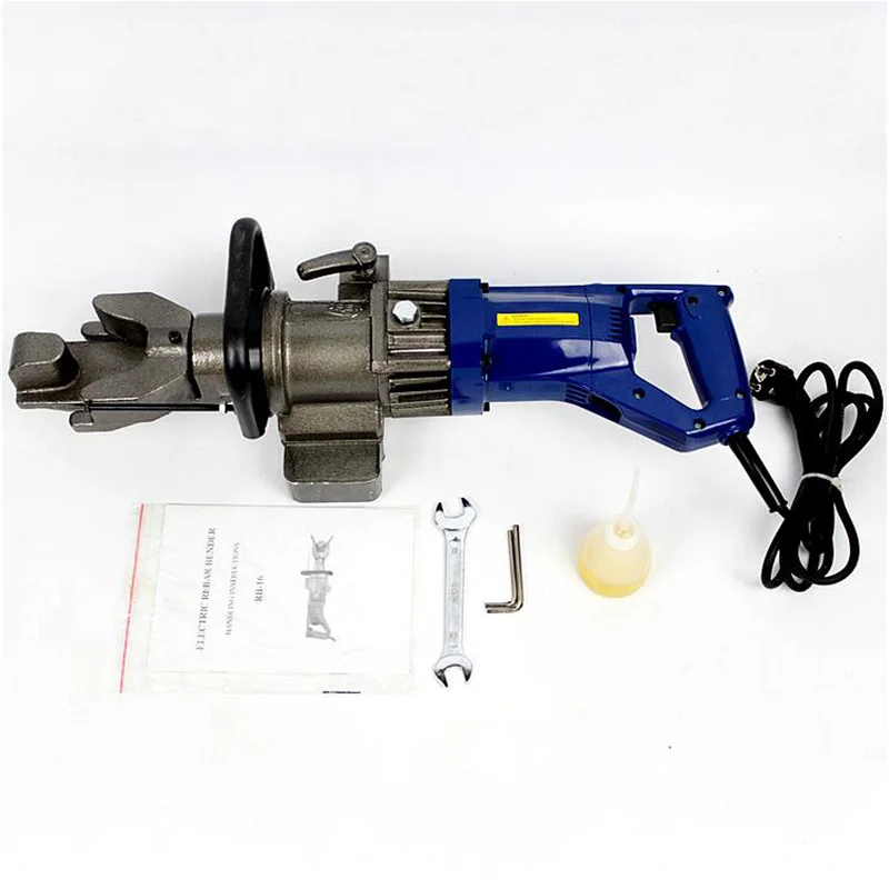 Hydraulic Electric Rebar Bender and hand-held Rebar Bending Machine 16mm for bending rebar, steel bar,steel rod RB-16
Hydraulic Electric Rebar Bender and hand-held Rebar Bending Machine 16mm for bending rebar, steel bar,steel rod RB-16