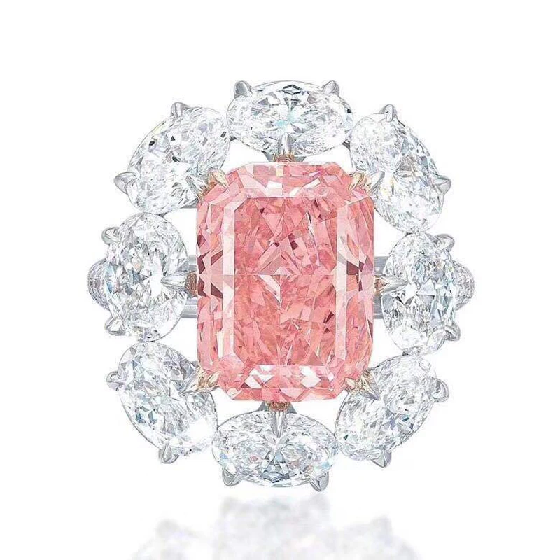 GR.NERH Brand Jewelry Trendy Square Stone & Pink Crystal Rings Fashion Wedding Ring For Women
GR.NERH Brand Jewelry Trendy Square Stone & Pink Crystal Rings Fashion Wedding Ring For Women