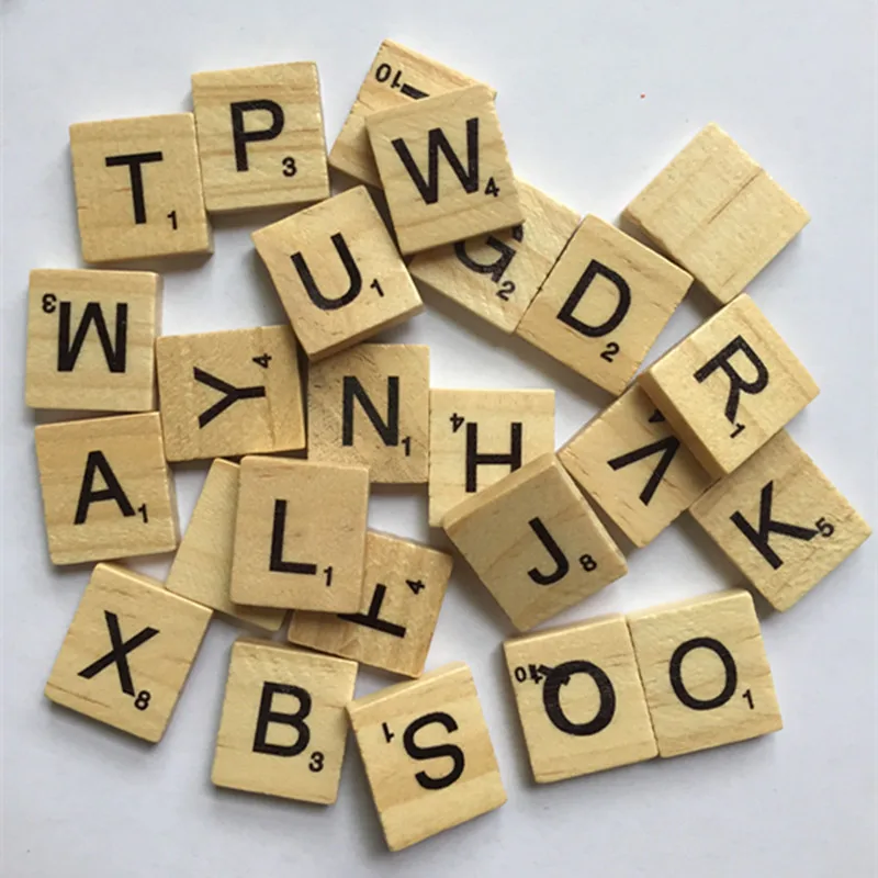 100Pcs/lot New Wooden Letters English Numbers Scrapbooking Scrabble Alphabet Tile Wooden Letter block home DIY crafting
100Pcs/lot New Wooden Letters English Numbers Scrapbooking Scrabble Alphabet Tile Wooden Letter block home DIY crafting