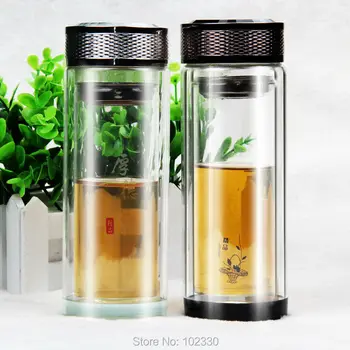 300ML Brief Portable Drinkware Water Bottles High Borosilicate Double Wall Glass Office Outdoor Glass Tea Bottle Infuser S201707
300ML Brief Portable Drinkware Water Bottles High Borosilicate Double Wall Glass Office Outdoor Glass Tea Bottle Infuser S201707