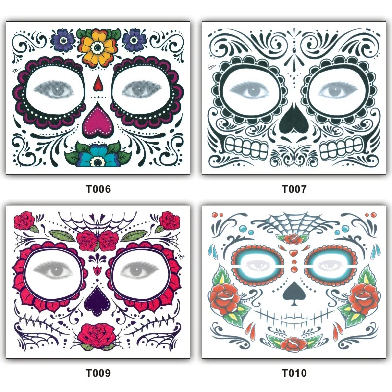1Pc Zombie Day of The Dead Temporary Tattoo Mask Costume Sugar Skull Cool Design Full Face Party Masks
1Pc Zombie Day of The Dead Temporary Tattoo Mask Costume Sugar Skull Cool Design Full Face Party Masks