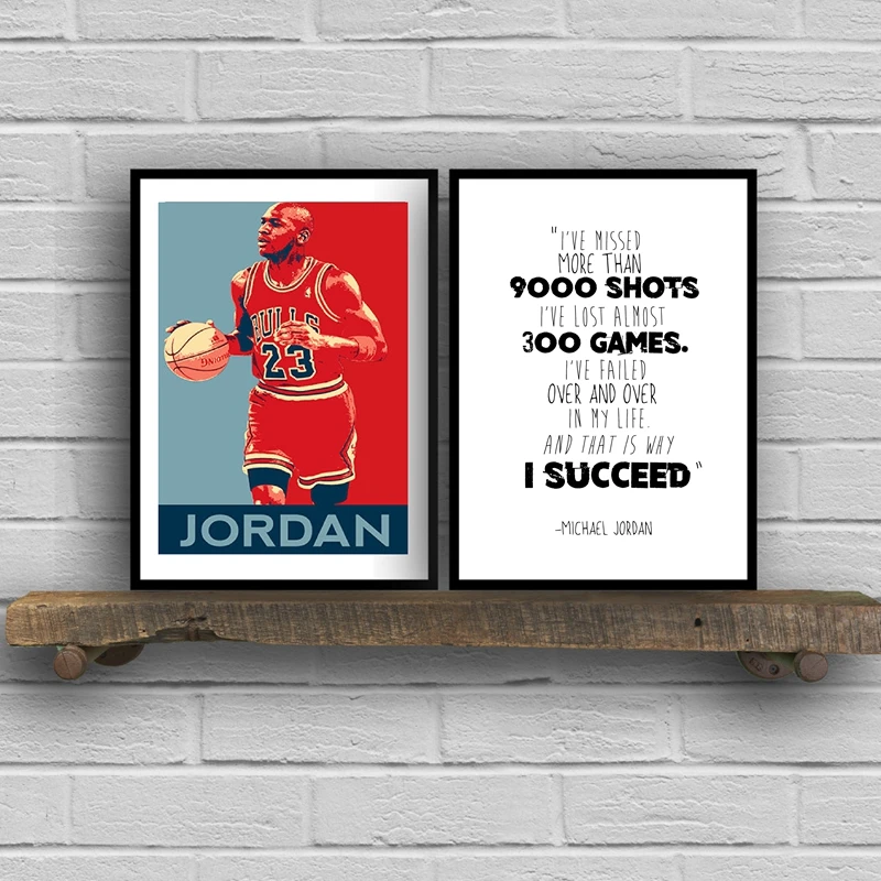 Michael Jordan Canvas Art Print and Poster , Michael Jordan Quote Canvas Painting Wall Picture Home Basketball Art Decor
Michael Jordan Canvas Art Print and Poster , Michael Jordan Quote Canvas Painting Wall Picture Home Basketball Art Decor