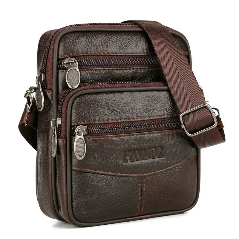 Brand Genuine Leather Mult-Function Men Shoulder Bags & Waist Packs Brown Small Crossbady Bag Vintage Messenger Bag Man Belt Bag
Brand Genuine Leather Mult-Function Men Shoulder Bags & Waist Packs Brown Small Crossbady Bag Vintage Messenger Bag Man Belt Bag