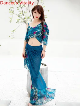 Beginner Belly Dance Wear Professional Single Shoulder Top Skirt 2pcs Set Women Indian Oriental Dance Women Performance Costume
Beginner Belly Dance Wear Professional Single Shoulder Top Skirt 2pcs Set Women Indian Oriental Dance Women Performance Costume