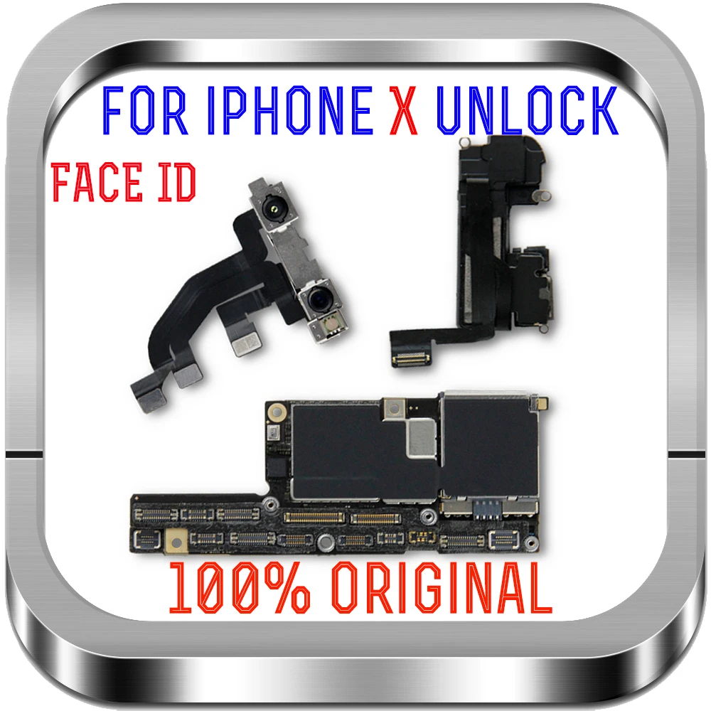 100% Test 64GB 256GB Original Motherboard For iPhone X With Face ID Unlocked Logic Mainboard For iPhone X With Full Chips
100% Test 64GB 256GB Original Motherboard For iPhone X With Face ID Unlocked Logic Mainboard For iPhone X With Full Chips