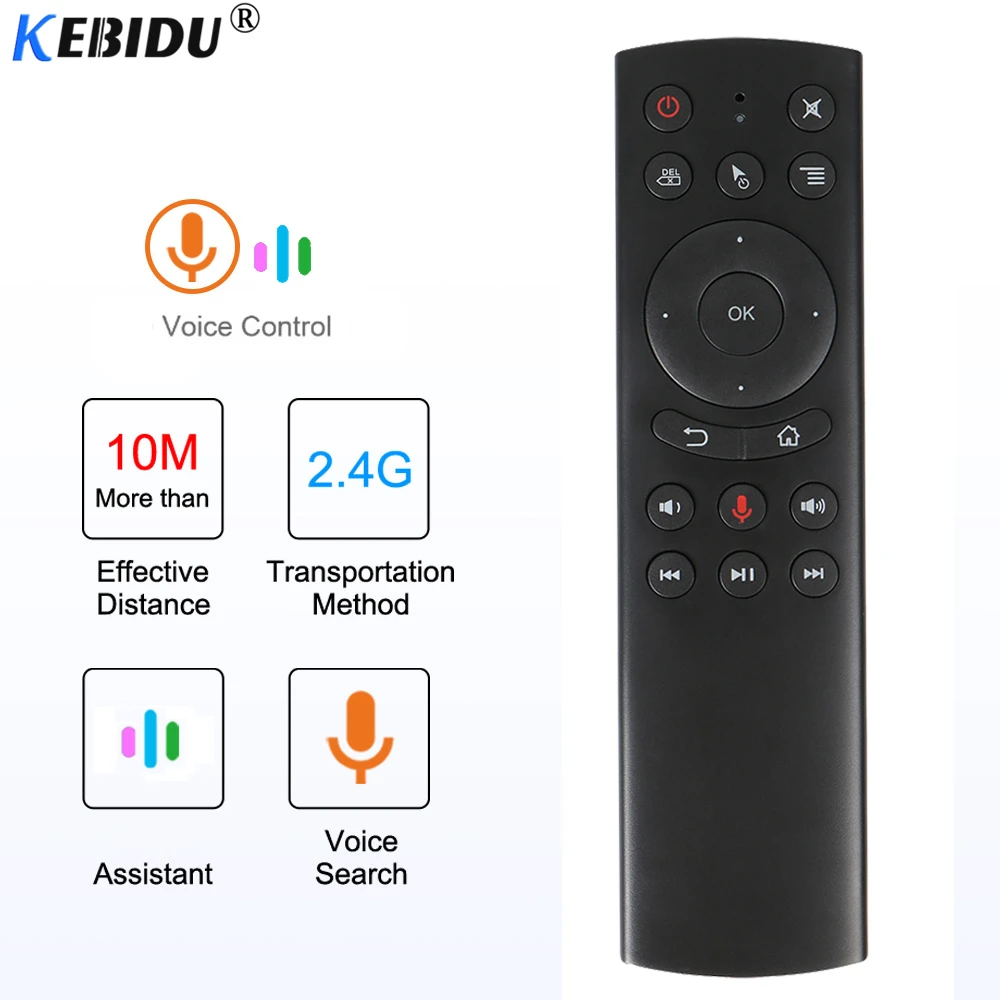 Kebidu G20 Voice Control 2.4G Wireless G20S Fly Air Mouse Keyboard Motion Sensing Mini Remote Control For Android TV Box PC
Kebidu G20 Voice Control 2.4G Wireless G20S Fly Air Mouse Keyboard Motion Sensing Mini Remote Control For Android TV Box PC