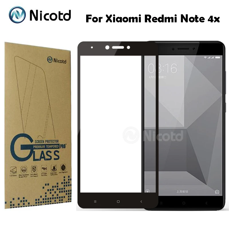 Nicotd Full Cover Tempered Glass For Xiaomi Redmi Note 4X Mobile Phone 5.5" Anti-Explosion Safety Screen Protector Glass Film
Nicotd Full Cover Tempered Glass For Xiaomi Redmi Note 4X Mobile Phone 5.5" Anti-Explosion Safety Screen Protector Glass Film