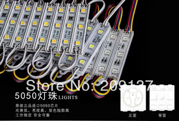 100 pcs/lot LED Sign SMD 5050 led module ,cool white 3 leds/pcs DC 12v waterproof ,ip 65 ,wholesale
100 pcs/lot LED Sign SMD 5050 led module ,cool white 3 leds/pcs DC 12v waterproof ,ip 65 ,wholesale