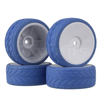 Mxfans 4 x RC 1:10 On Road Car White Smooth Plastic Wheel Rim + Blue Arrow Rubber Tyre
Mxfans 4 x RC 1:10 On Road Car White Smooth Plastic Wheel Rim + Blue Arrow Rubber Tyre