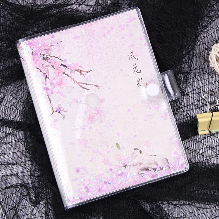 Originality Girl Heart Dream Transparent Pvc Income Shiny Piece Quicksand A6 Rubber Set Hand Account Study Remember Notebook
Originality Girl Heart Dream Transparent Pvc Income Shiny Piece Quicksand A6 Rubber Set Hand Account Study Remember Notebook