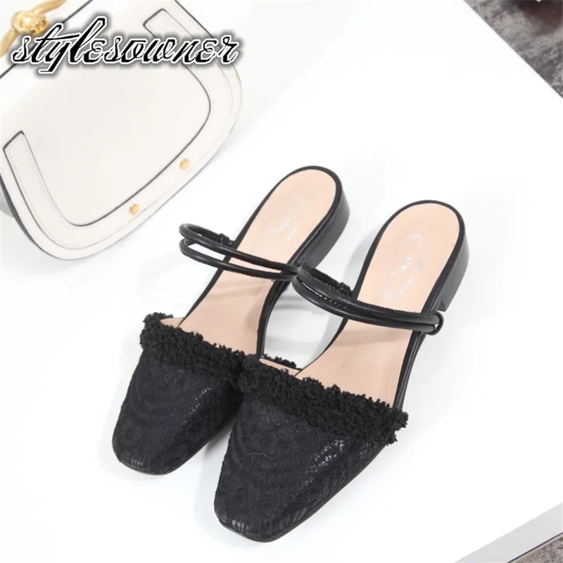 Stylesowner 2018 New Lazy Shoes Flat Slippers All-match Summer Outside with Fur Square Toe Large Size 33-43EU Sweet Shoes
Stylesowner 2018 New Lazy Shoes Flat Slippers All-match Summer Outside with Fur Square Toe Large Size 33-43EU Sweet Shoes