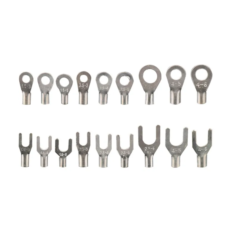 LIXF 420Pcs/Box 18 In 1 Terminals Non-Insulated Ring Fork U-type Brass Terminals Assortment Kit Cable Wire Connector Crimp Spa
LIXF 420Pcs/Box 18 In 1 Terminals Non-Insulated Ring Fork U-type Brass Terminals Assortment Kit Cable Wire Connector Crimp Spa