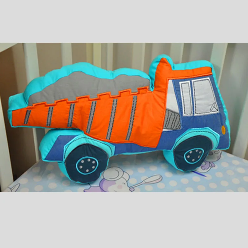 Image Excavator bedding cushion   car pillow cotton bedding cushion   nap children backrest pillow stereo