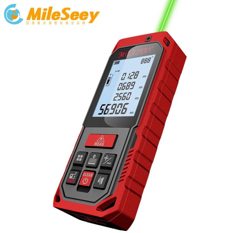 

Green Laser Rangefinder Digital Laser Distance Meter Laser Tape Measure Diastimeter Tool Mileseey S2/S8G