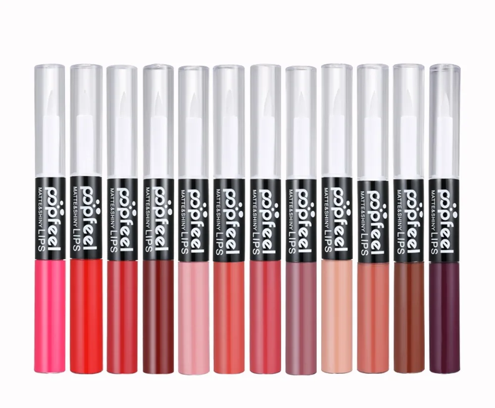 New Double Head Matte Nude Liquid Lipstick Lip gloss + Transparent Lip oil Long-lasting Waterproof Cosmetics Batom Makeup LH12#
New Double Head Matte Nude Liquid Lipstick Lip gloss + Transparent Lip oil Long-lasting Waterproof Cosmetics Batom Makeup LH12#