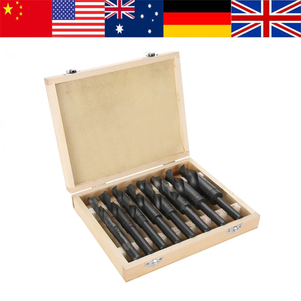 8Pcs Metal Drilling HSS Reduced Shank Drill Bit Set Bench Drill HSS Drill Saw Carpenter 13-25mm kit de brocas Diy Woodworking
8Pcs Metal Drilling HSS Reduced Shank Drill Bit Set Bench Drill HSS Drill Saw Carpenter 13-25mm kit de brocas Diy Woodworking