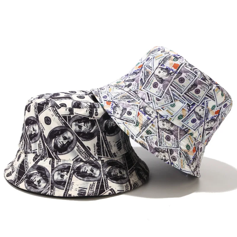 2019 Cotton Double sided Creative Dollar graffiti Bucket Hat Fisherman Hat outdoor travel hat Sun Cap Hats for Women 12
2019 Cotton Double sided Creative Dollar graffiti Bucket Hat Fisherman Hat outdoor travel hat Sun Cap Hats for Women 12